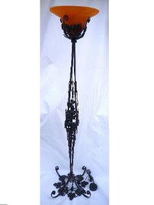 Lampadaire Art Déco fer forgé raisin