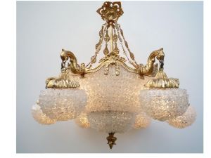 Lustre Monte Carlo verre blanc