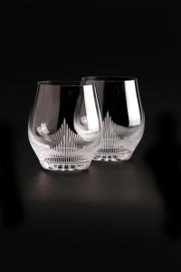 100 points Cristal Lalique Coffret 2 Verres Gobelet Whisky