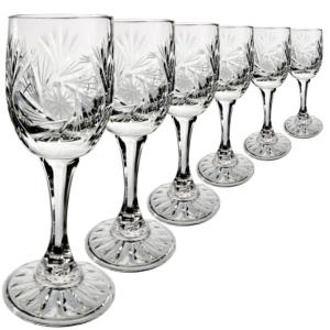 Collection 6 Verres Monica en Cristal de Pologne