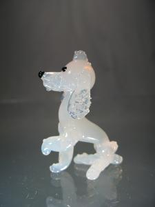 Chien Caniche miniature en cristal