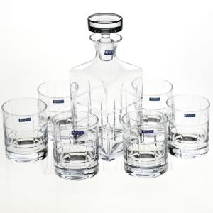 Coffret Cadeau Whisky Cristal Krosno Americain (carafe + 6 verres)