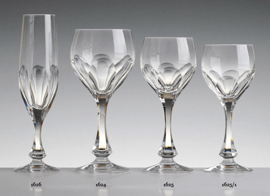 verre cristal tulipe