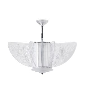 Lustre Cristal Lalique Hirondelles GM