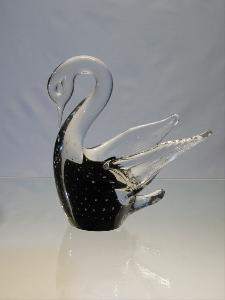 Cygne noir collection Murano 15 cm
