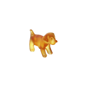 Mini Chiot debout ambre Daum  