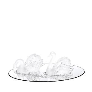 Miroir Ovale Cristal Lalique Cygnes