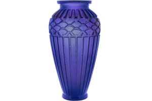 Vase Daum Rythmes Bleu ou vert large 