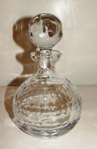 carafe ronde en Cristal de Bohème  