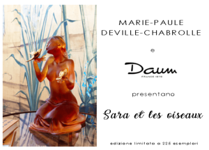 Sara et les oiseaux Daum 2018 : Artiste Deville Chabrolle.