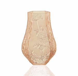 Vase Lalique Ombelles lustré or 