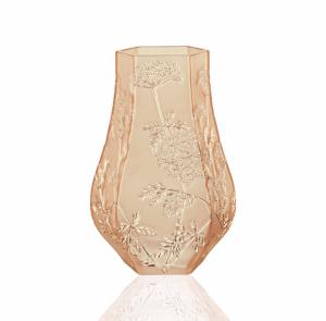 Vase Lalique Ombelles lustré or 