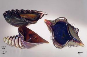 Coquillage de mer en Verre multi couleur Murano Zanetti 