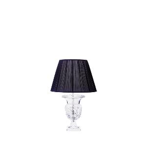 Lampe Cristal Lalique Versailles abat jour noir