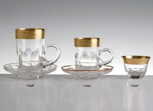 Cristal de Paris : Collection Jeanne Monaco incrusté Or.