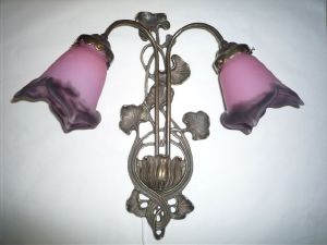 Applique 2 fleurs rose tip muller