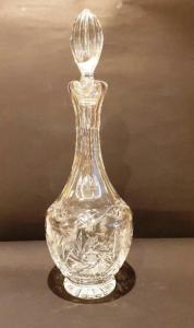Carafe haute avec anse  en Cristal de Bohème