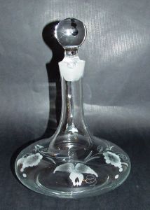 Carafe à décanter capitaine taillée grappe de raisin