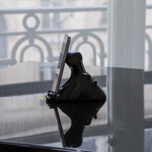 Support smartphone Lalique Hippopotame