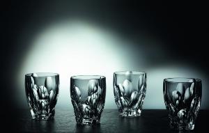 Verres à whisky en cristal collection Sphere ( coffret de 4 )