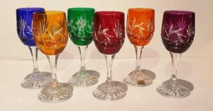 Verres à digestif en Cristal de Bohème