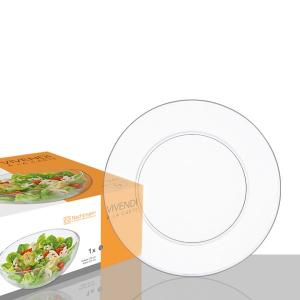 2 Assiettes plates en cristallin collection Vivendi 20cm