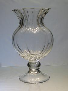 Vase sur pied Venitien effet optique 25 cm 
