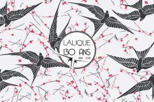 Lustre Cristal Lalique Hirondelles GM