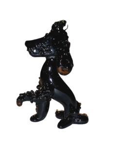 Chien Caniche miniature en cristal