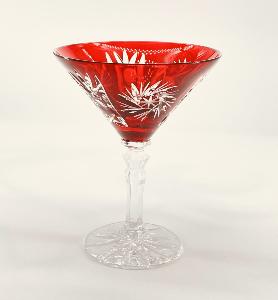 Verres à Martini Taille Diamant Cristal de Bohème 