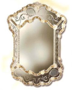 Miroir Venitien 28L Venexiart Murano Véritable 