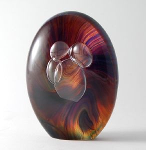 Sulfure Rock forme libre verre artistique Murano Zanetti 