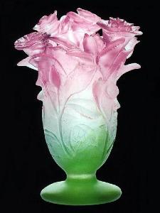 Vase Roses Daum 17,5 cm 