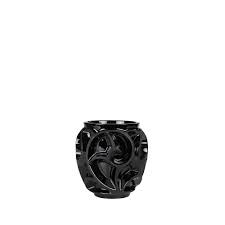 Vase Lalique Tourbillon noir petit modèle 