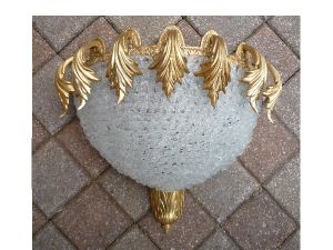 Applique Monaco verre blanc 