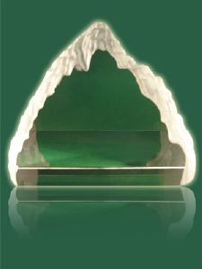 Trophée montagne en cristal 