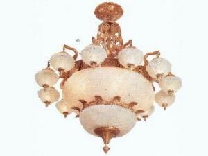 Lustre Palace verre blanc