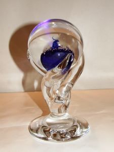  Sulfure , presse papier sur pied Murano