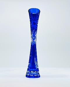 Vase Soliflore en Cristal de Bohème Bleu 