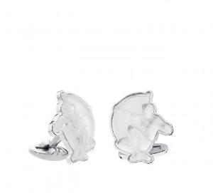 Boutons de Manchettes Cristal Lalique mascottes Archer