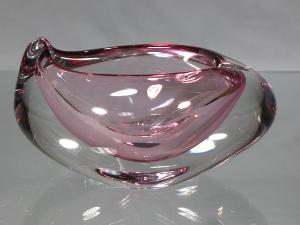 Coupelle Verre Murano rose rubis