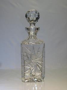 Carafe Whisky en Cristal de Bohème Carrée