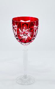 Verres à vin forme moyen âge en Cristal de Bohème 