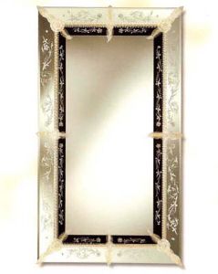 Miroir Venitien Original Rectangulaire 213 Venexiart Murano Véritable 