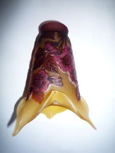 Tulipe Pâte de verre tip Gallé Fleurs Poupre