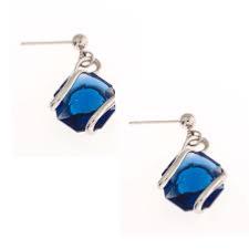 Parure Marazzini Orchidee Cristal Swarovski bleu dark