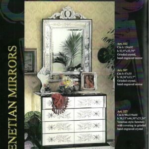 Meuble de Rangement pour Chambre Avec Miroir Vénitien  - Style Vénitien - Voltolina Murano