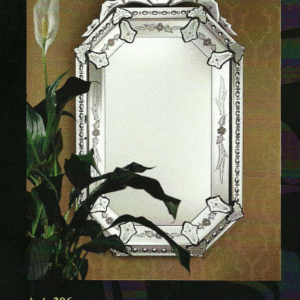 Miroir Vénitien Octogonale - Style Français - Voltolina Murano