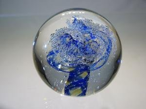 Sulfure/Presse-papier - Rond - Tornade Bleue