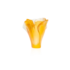 Mini-Vase Ginkgo Daum - Ambre